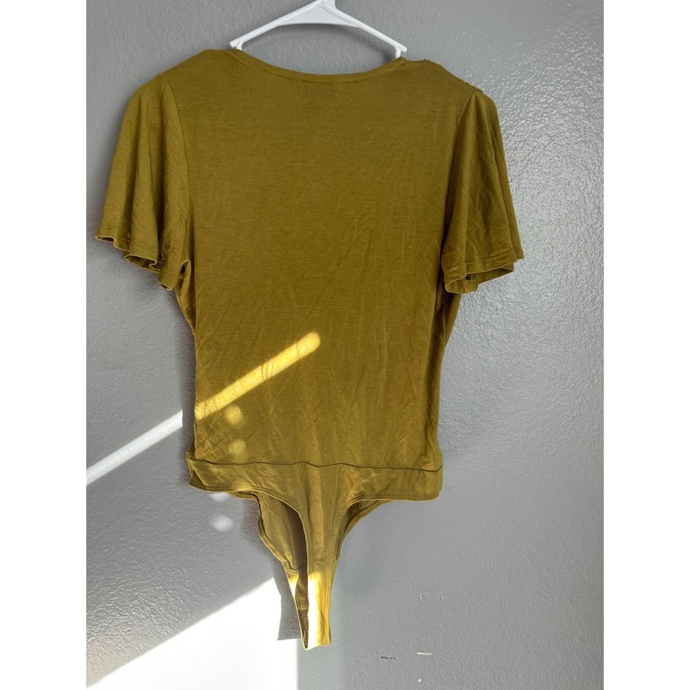 Banana Republic Thread Soft Crossover Body suit size S army green - Picture 2 of 6